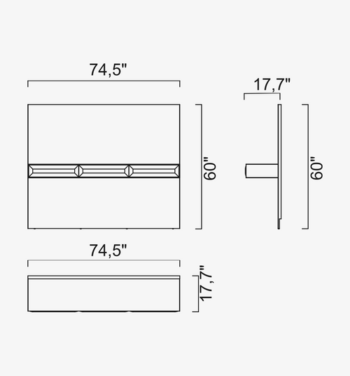 Mueble de TV y pared Madlen