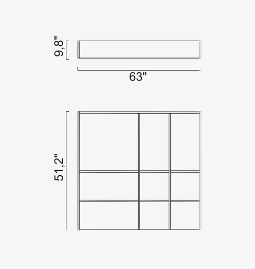 Mueble de pared y TV Infinity (cerámica)