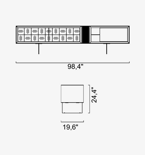 Heritage Tv Unit (Smoke Oak)