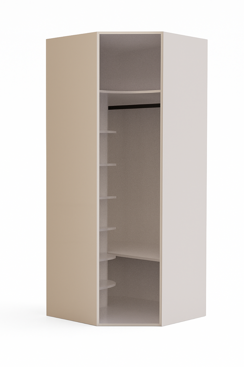 Alfa – Mueble de esquina para colgar y estantería (D09)