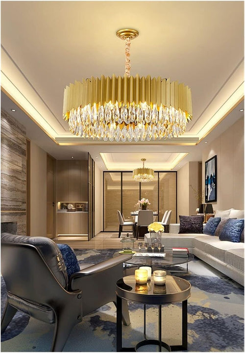 Antique Brass Chandelier with Spear