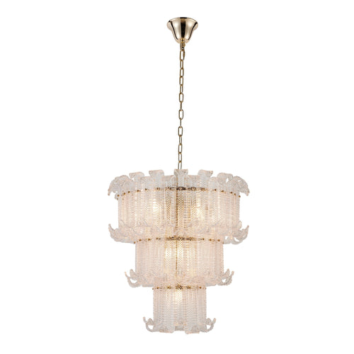 Venezia Crystal Glass Linear Chandelier