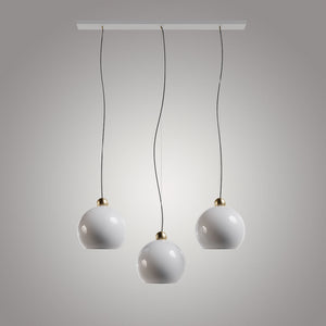 Milky Brass Detailed Triple Set - Linear