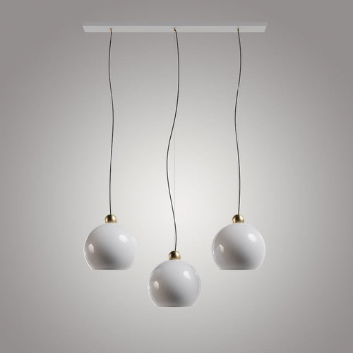 Milky Brass Detailed Triple Set - Linear