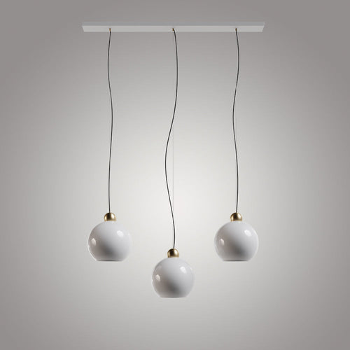 Milky Brass Detailed Triple Set - Linear