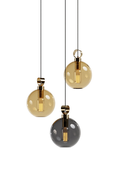 Globe Brass Detailed Set of Three - Round