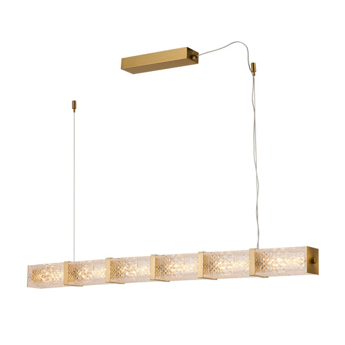 Aspen Crystal Glass Linear Chandelier