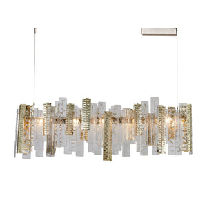 Bristol Crystal Glass Linear Chandelier