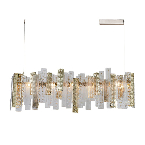 Bristol Crystal Glass Linear Chandelier