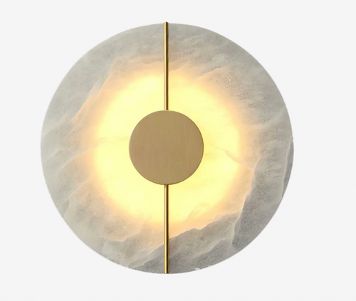 Roma Marble Round Wall Lamp