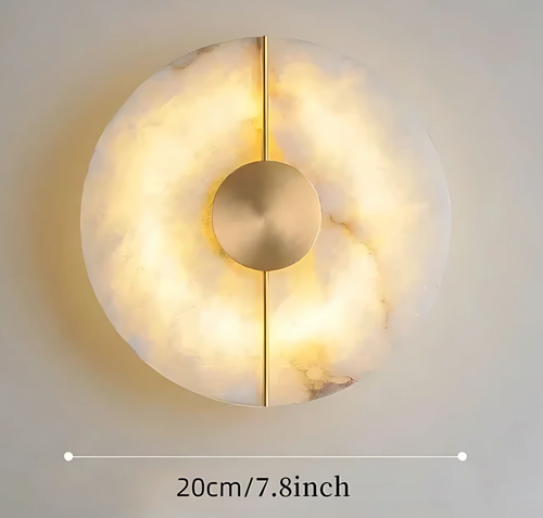 Roma Marble Round Wall Lamp