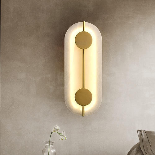Roman Marble Ellipse Wall Lamp