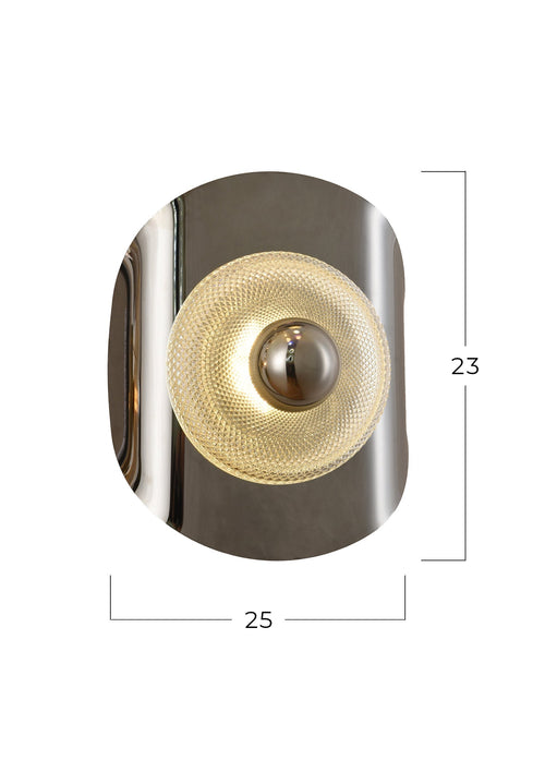 Delta Curve Wall Sconce Platinum Black