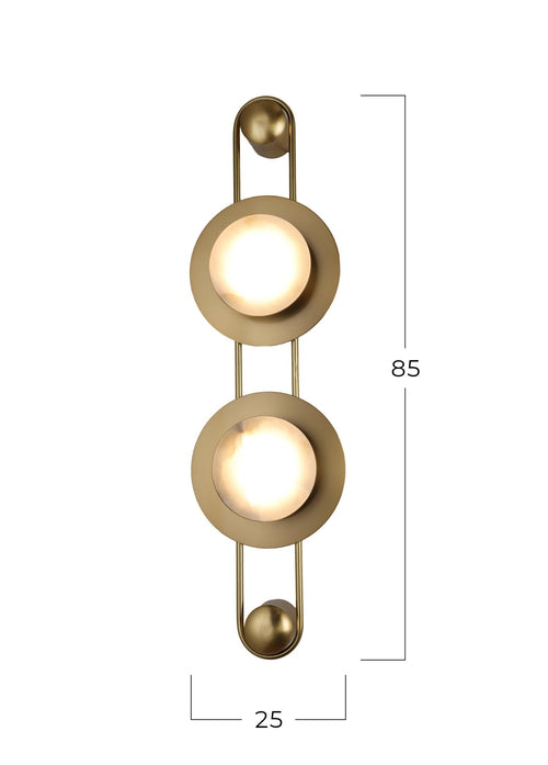 Lima Double Marble Wall Lamp