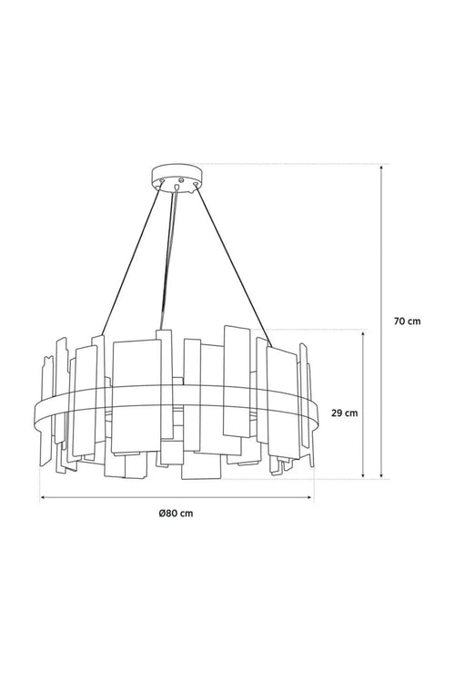 Stockholm Marble Round Chandelier