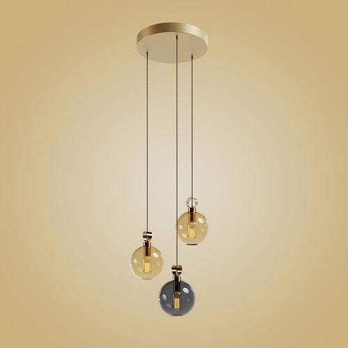 Globe Brass Detailed Set of Three - Round