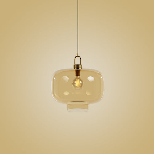 Baku Glass Pendant - Honey