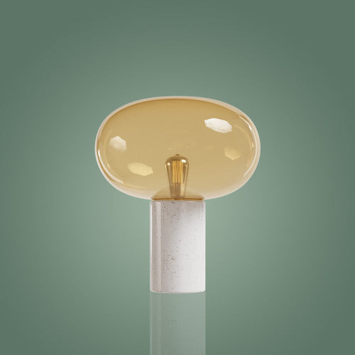 Otto White Marble Table Lamp