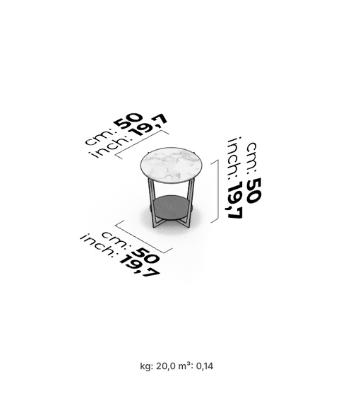 Mesita de noche Tivano