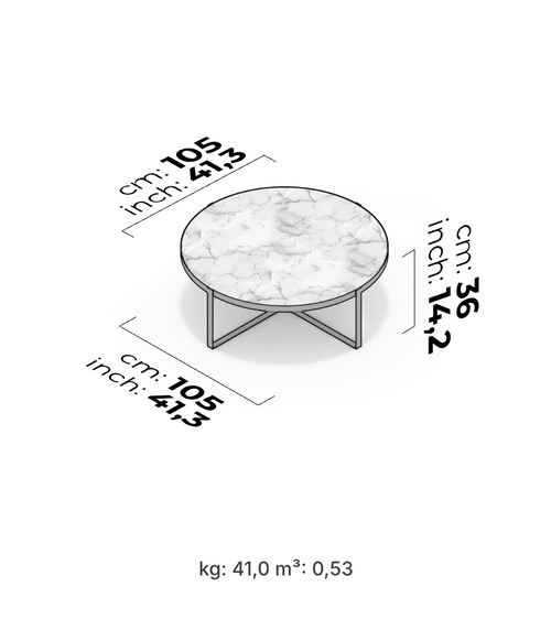 Capella Coffee Table (Stone)