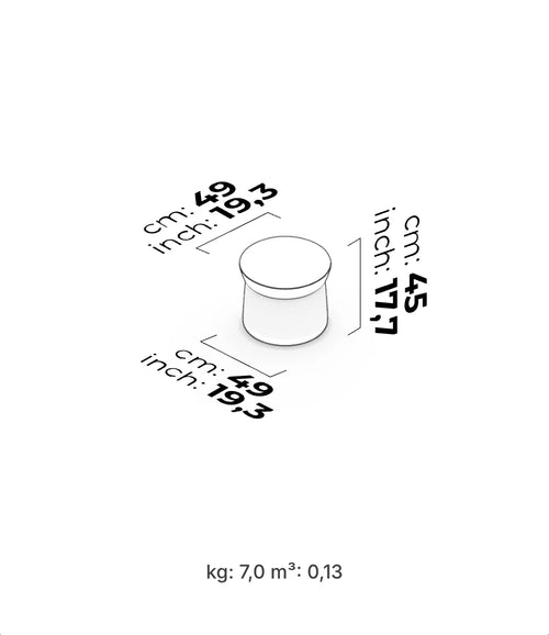 Fungo Small Pouf - Floor Sale