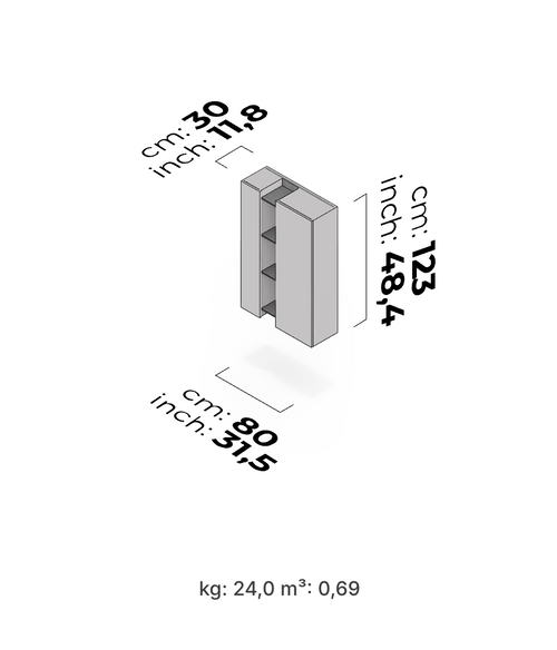 Meuble TV et mural Nora