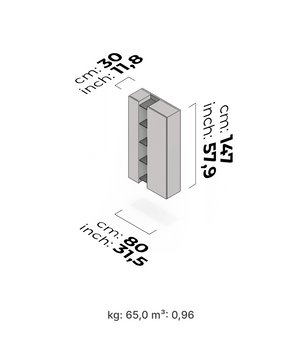 Meuble TV et mural Nora