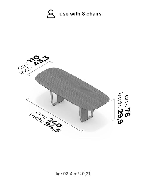 Barcelona 95" Table - Floor Sale