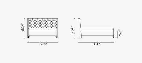 Lazio White Bedstead