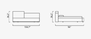 Poufy XL Bedstead