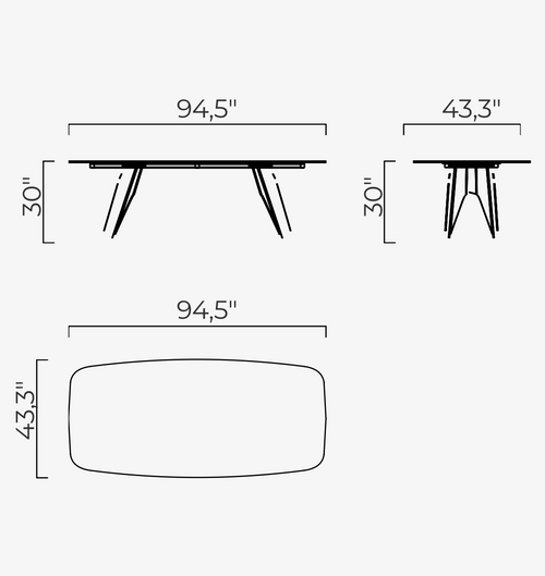 Farfalle Dining Table