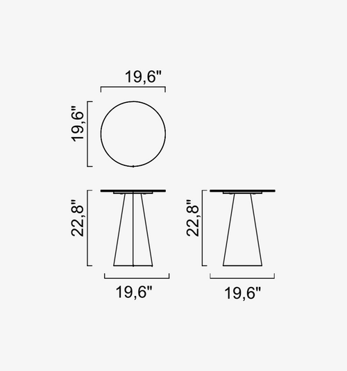 Perla Conic Side Table