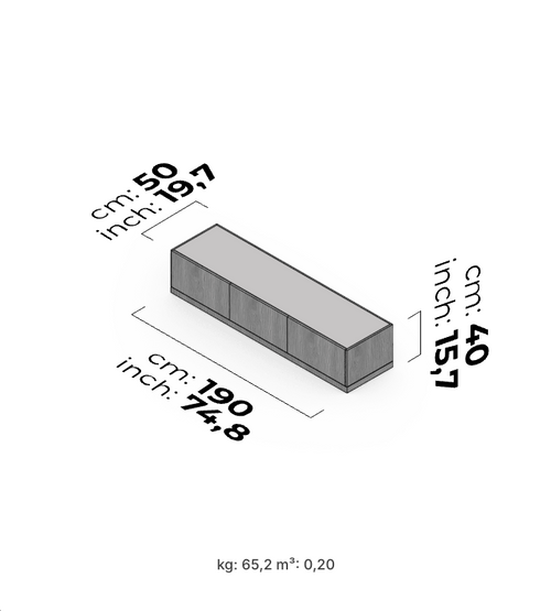 Barcelona Tv Unit (Oak)