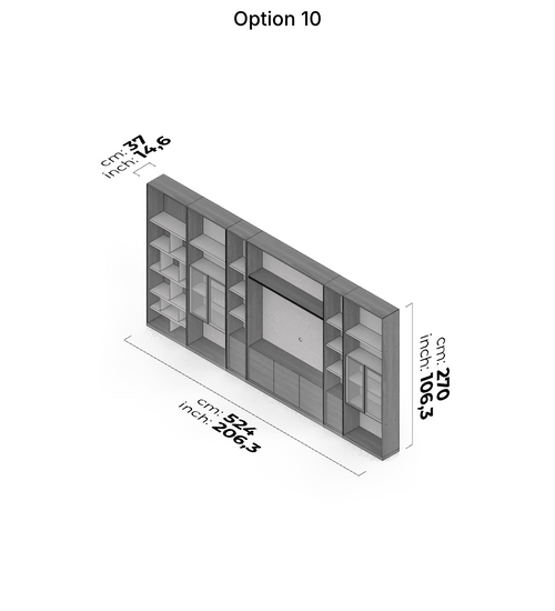 Meuble TV et mur Nova