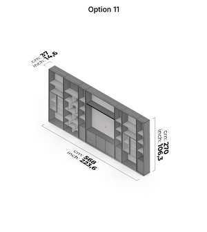Meuble TV et mur Nova