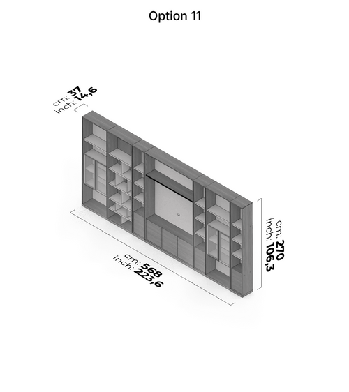 Meuble TV et mur Nova