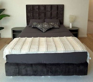 Grey Queen Bed - Floor Sale