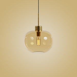 Riga Glass Pendant - Honey
