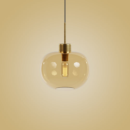 Riga Glass Pendant - Smoke