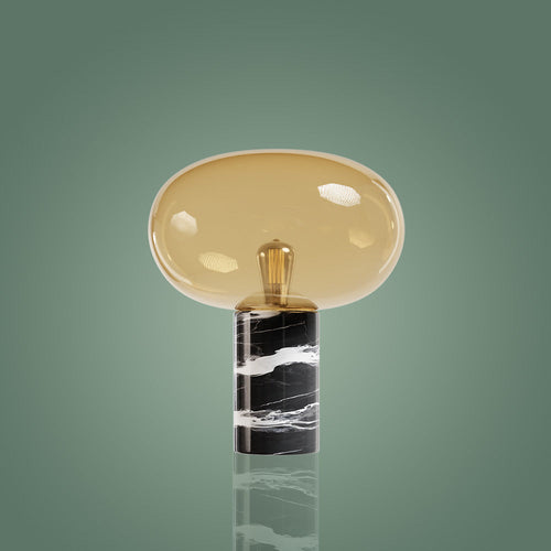 Otto Black Marble Table Lamp