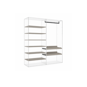 Alfa – Double Open Shelf & Shoe Shelf Combo (S03)