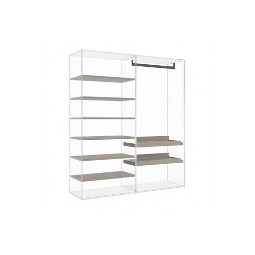 Alfa – Double Open Shelf & Shoe Shelf Combo (S03)