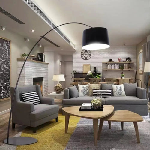 Vera Black Fishing Line Floor Lamp