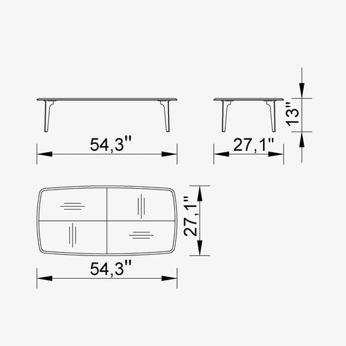 Versay Coffee Table - Floor Sale