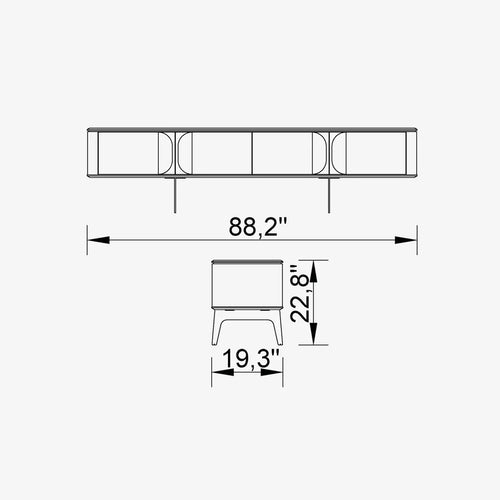 Versay TV Unit - Floor Sale