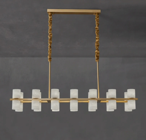 Monaco Alabaster Round Chandelier