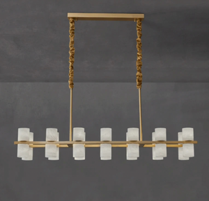 Monaco Alabaster Linear Chandelier