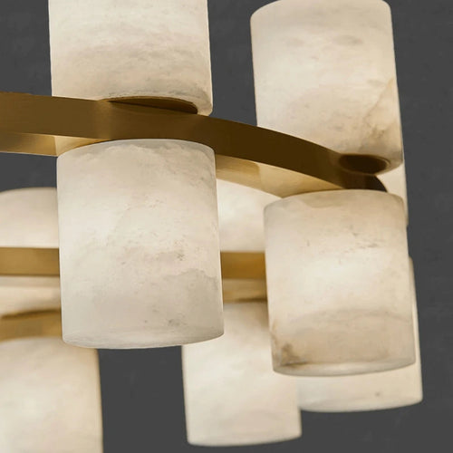 Monaco Alabaster Round Chandelier
