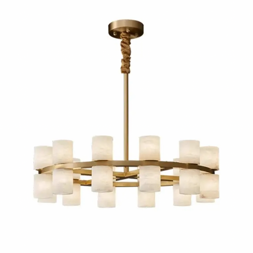 Monaco Alabaster Linear Chandelier