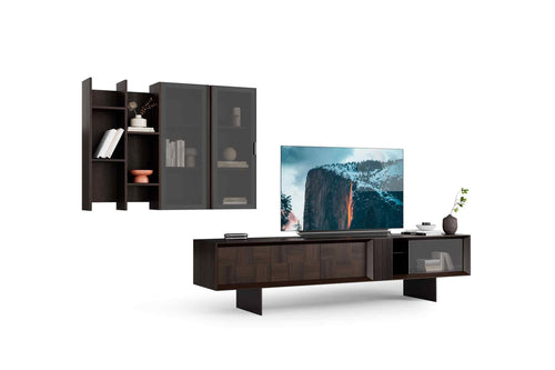 Heritage Tv Unit (Smoke Oak)